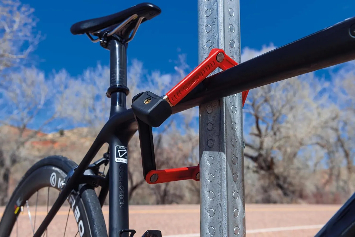 ABUS Bordo Ugrip Lite 6055/85cm Security Level 7 Bike Lock, Red