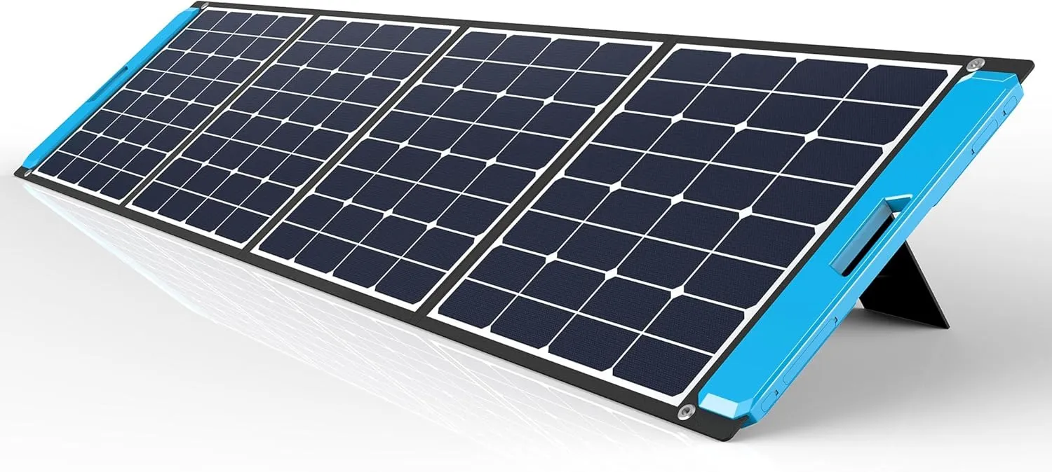 ACOPOWER Omni 200W All-in-one Solar Panel Suitcase,200Watt Foldable Solar Kits