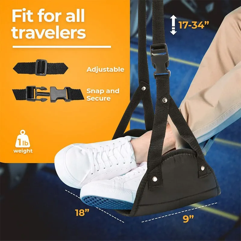 Adjustable Foot Hammock for Travel,Car,Airplane Rest,Office Hanging,Simple Leg Support Foot Pad,Foot Hammock