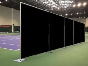 Adjustable Heavy Duty Portable 10FT X 50FT Pipe and Drape Backdrop Kit (Black Drape) Quick Set Up Without Tools for Wedding&Party&Event&Photography&Show&Display (10FT X 50FT & Black Drape)