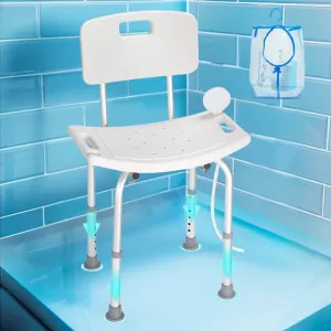 Adjustable Shower Chair for Elderly – Durable and Comfortable Shower Stool for Disabled