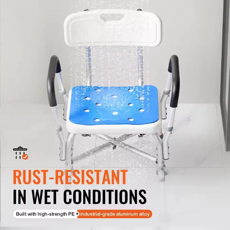Adjustable Shower Chair for Elderly – Durable and Comfortable Shower Stool for Disabled