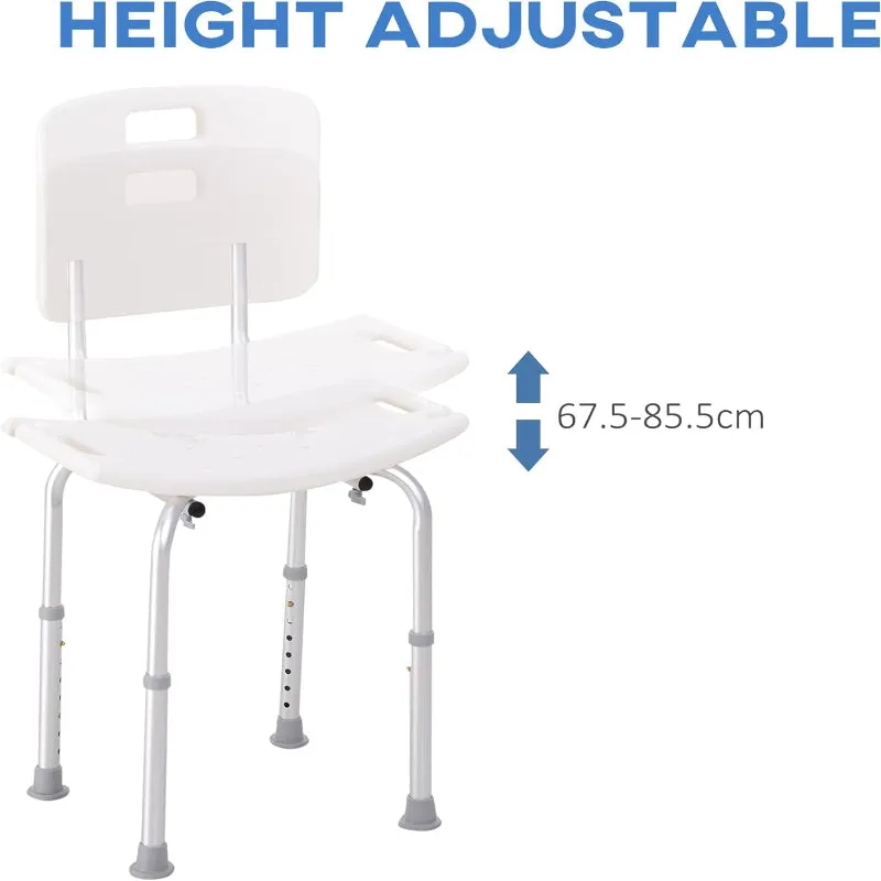 Adjustable Shower Chair for Elderly – Durable and Comfortable Shower Stool for Disabled