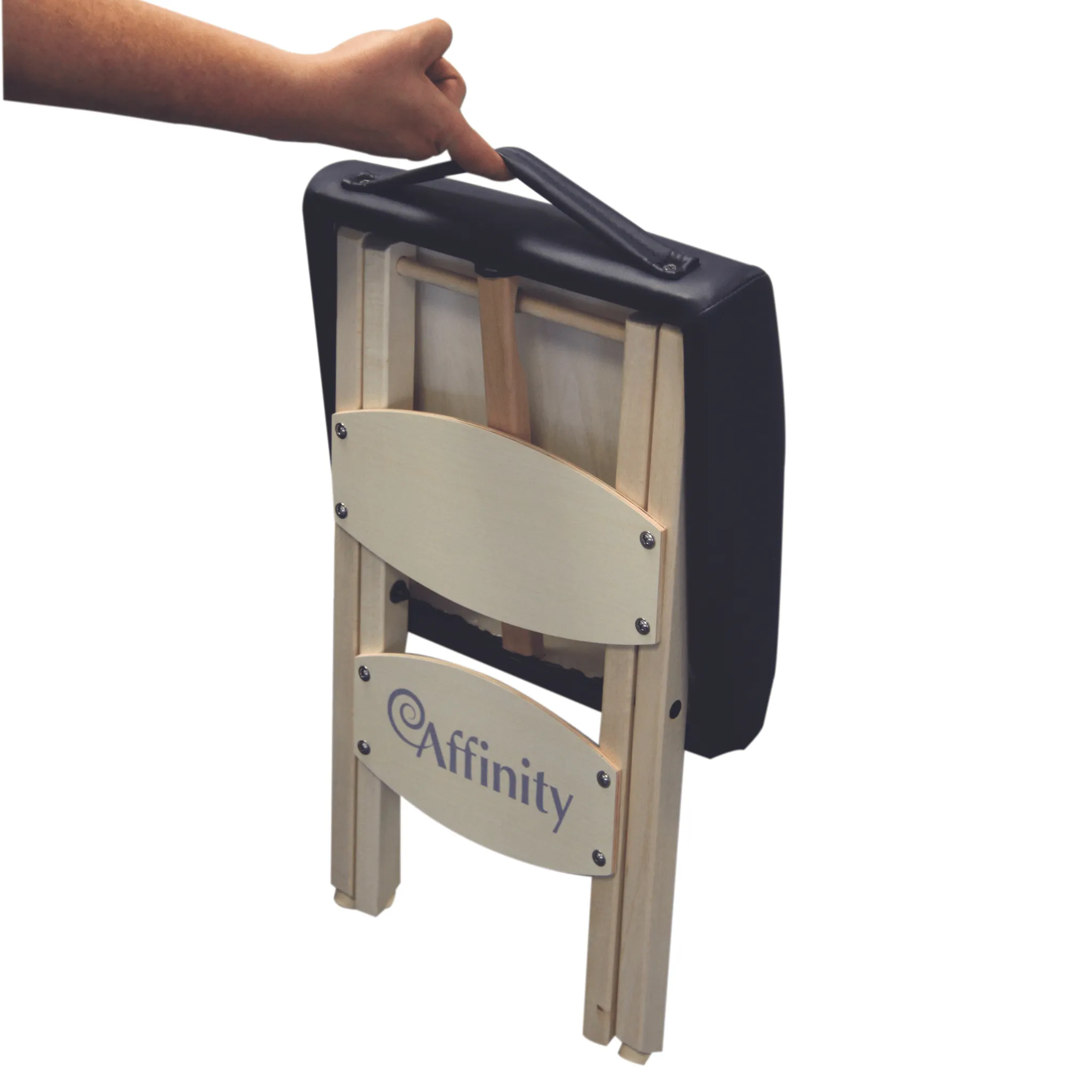 Affinity Folding Wooden Therapist Stool