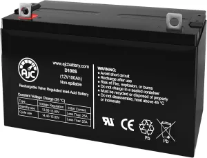 AJC Battery Compatible with Xantrex Technology PowerHub1800 PH-1800-GFP 12V 100Ah Solar Battery