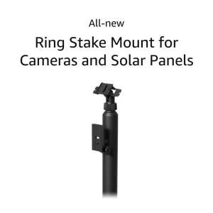 All-New Ring Stake Mount for Cameras and Solar Panels, Black