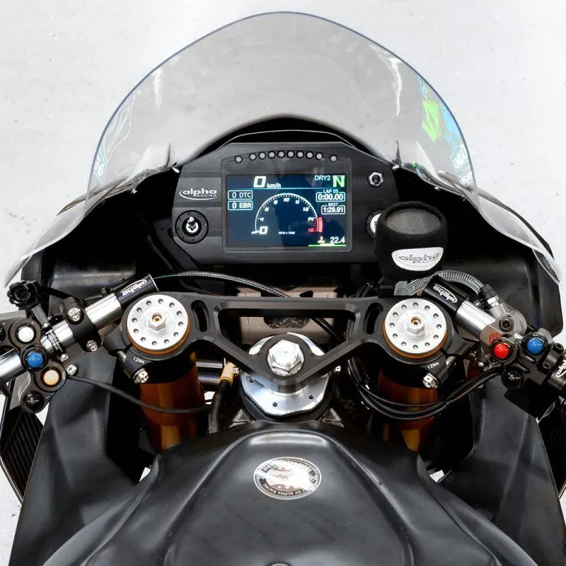 Alpha Racing triple clamps, BMW S 1000 RR 2019- (K67) and M 1000 RR 2021- (K66)