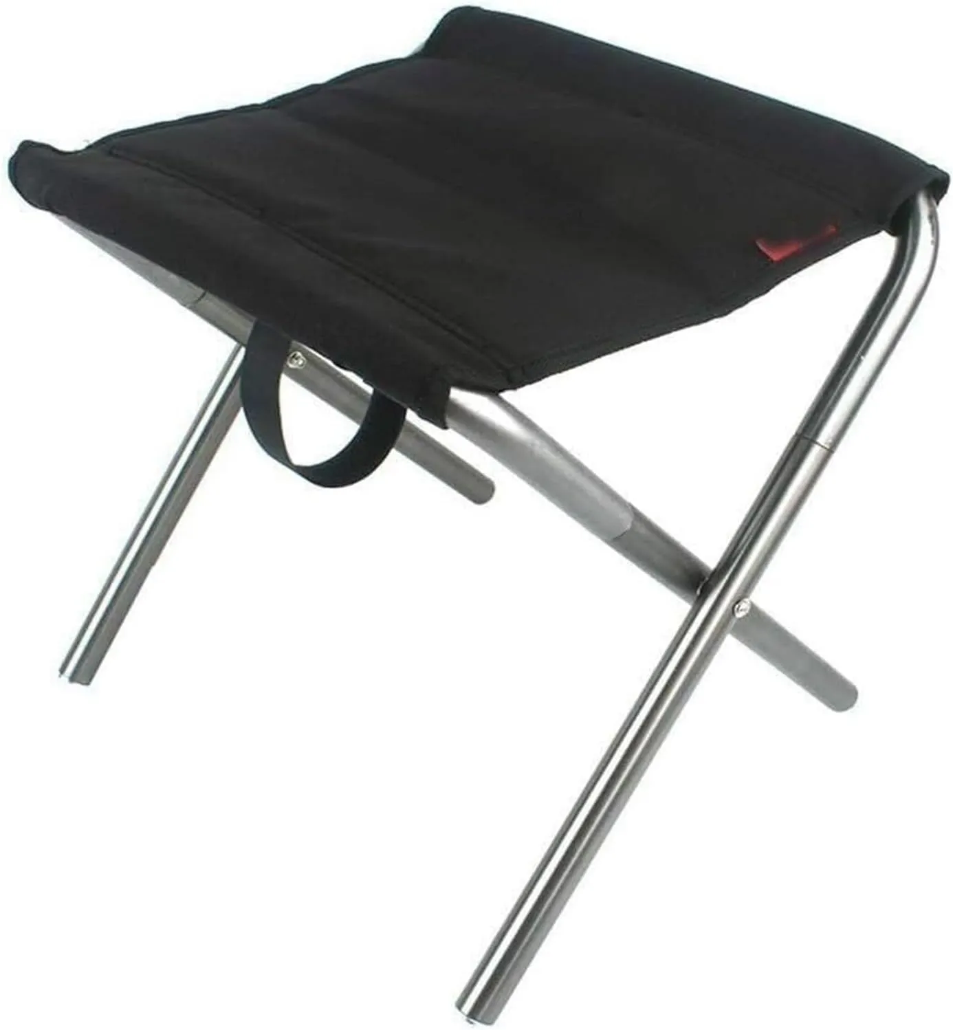 ALturN Portable Chair,fold up Stool, Portable Folding Chair Aluminum Alloy Fishing Chair Barbecue Stool Folding Stool Portable Train Stool Camping Little, Black