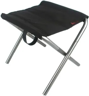 ALturN Portable Chair,fold up Stool, Portable Folding Chair Aluminum Alloy Fishing Chair Barbecue Stool Folding Stool Portable Train Stool Camping Little, Black