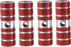 Aluminum Alloy Bike Pedals Pegs for 9.5mm/10mm Cylinder Seat Axle Footpeg Accessory