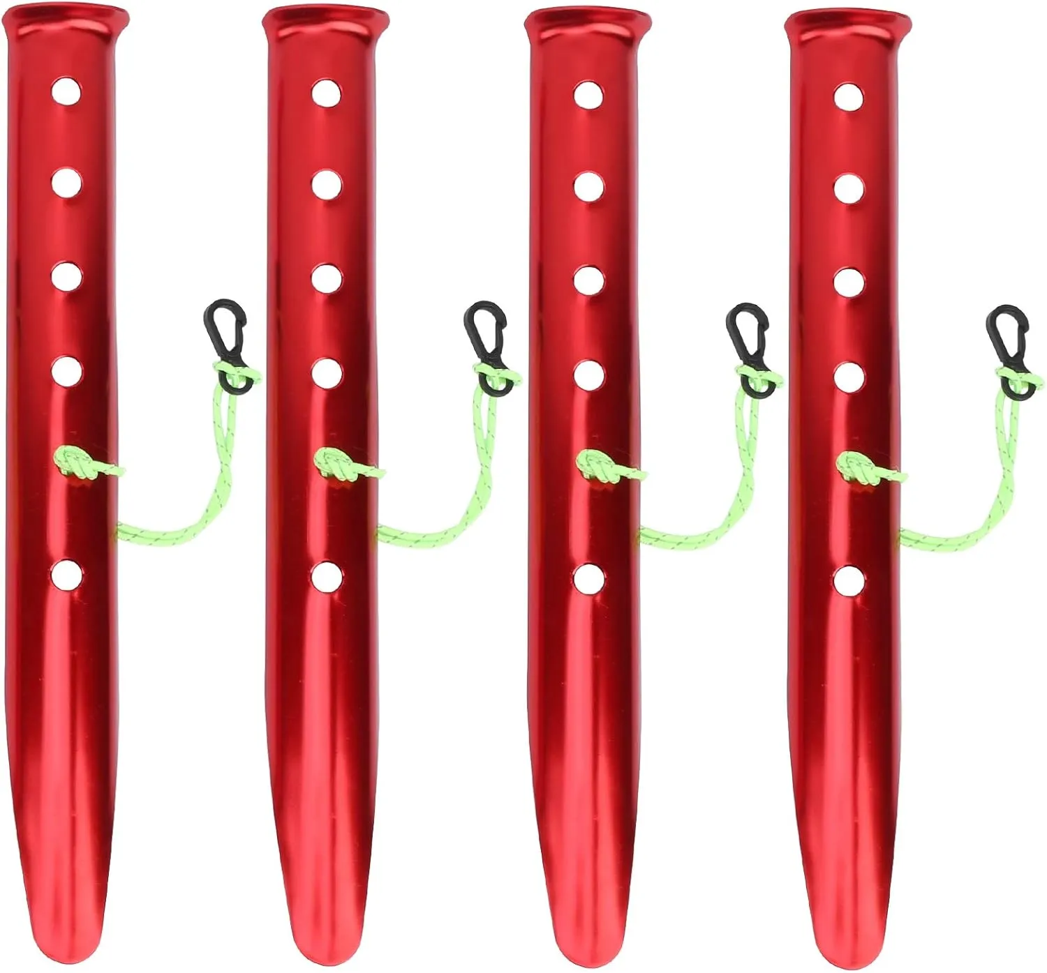 Aluminum Alloy Tent Stakes Heavy Duty U Shaped Tent Pegs for Camping Canopy and Outdoor Use Durable and Rust Resistant 4PCS Set 31cm Length