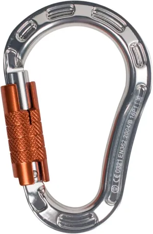 Aluminum Forged Screwgate Lock HMS Clip | Quality Heavy Duty 22kN Safety Clip with Triple-Lock