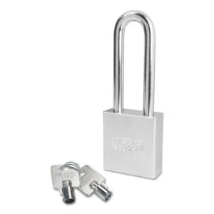 American Lock® Steel Padlocks (Square Body w/Tubular Cylinder), 3/8 in Diam., 3 in Long, A7262
