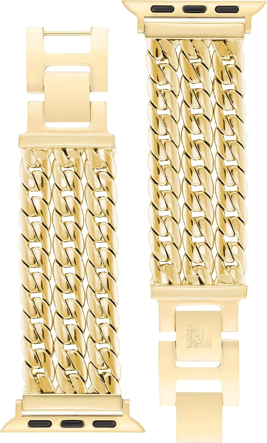 Anne Klein Fashion Chain Bracelet for Apple Watch Secure, Adjustable, Apple Watch Band Replacement, Fits Most Wrists