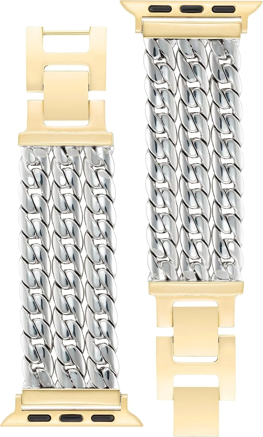 Anne Klein Fashion Chain Bracelet for Apple Watch Secure, Adjustable, Apple Watch Band Replacement, Fits Most Wrists