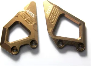 Arashi Foot Peg Rest Protector Heel Ankle Guard Plate For BMW R1250GS 2019-2024 / R1200GS 2013-2018 CNC-Machined Gold 2014 2015 2016 2017