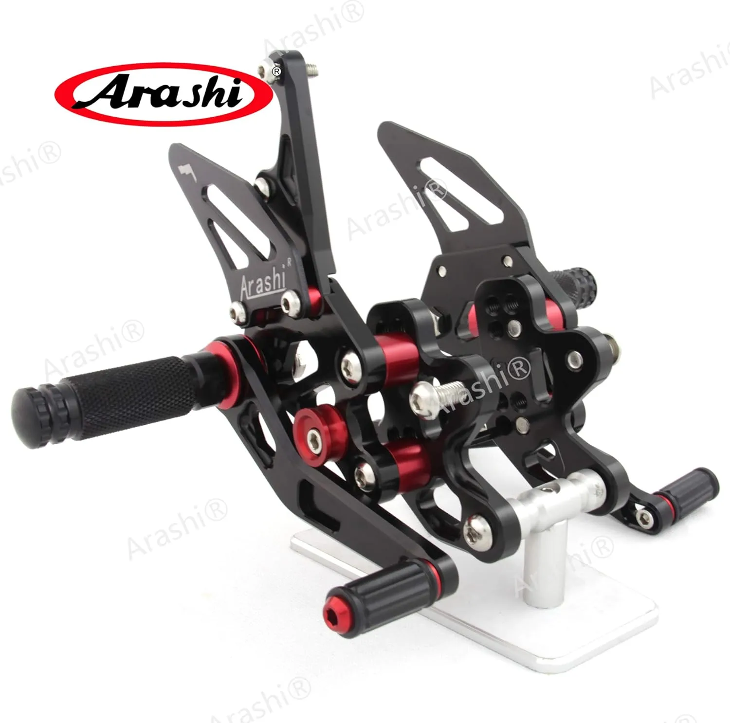 Arashi Rearsets Footrests FootPegs for SUZUKI GSXR 600 750 2011-2023 Motorcycle Accessories Adjustable Foot Peg Rest GSX-R 600 750 GSXR600 GSXR750 Black 2012 2013 2014 2015 2016 2017 2018 2019 2020