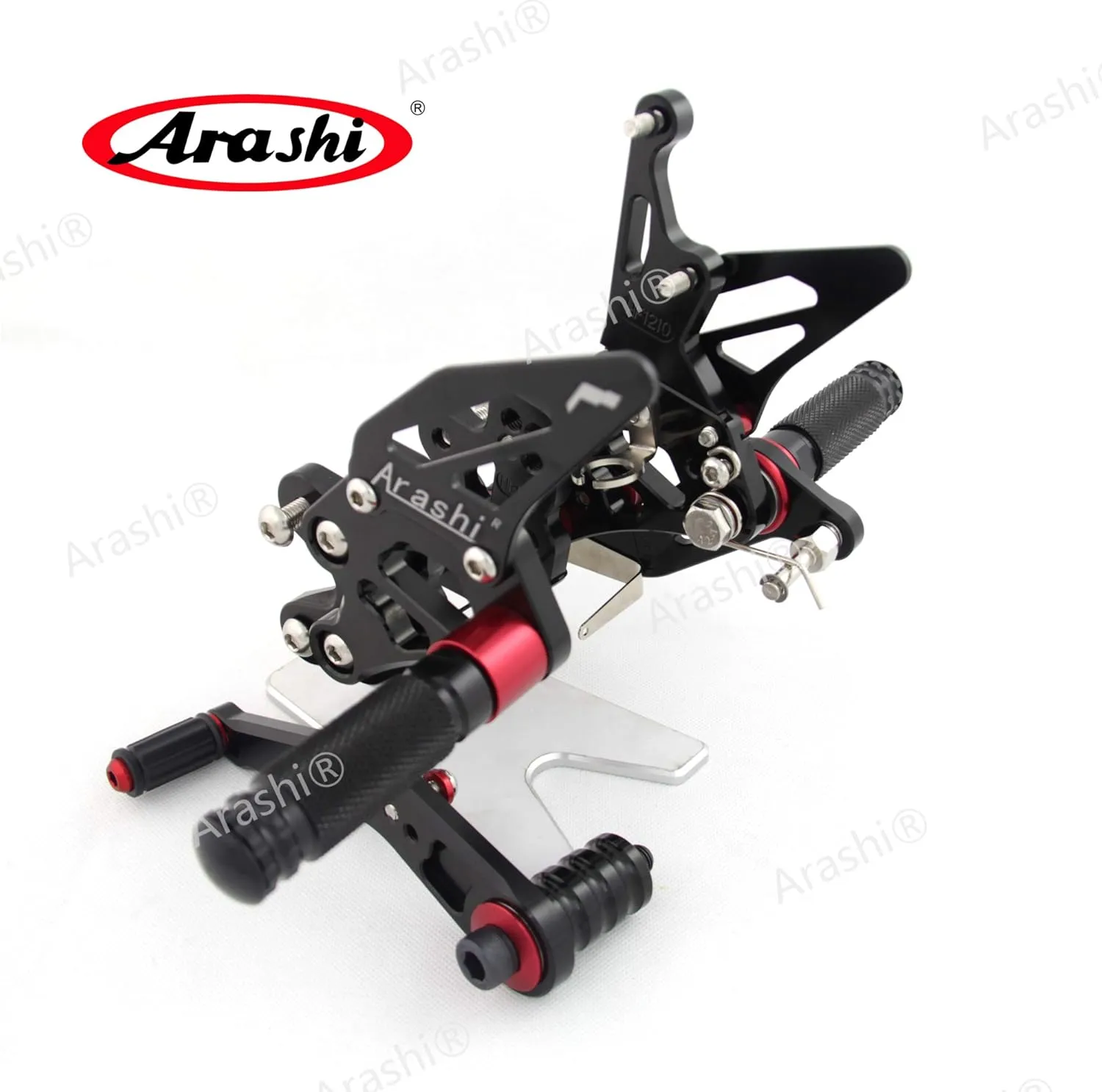Arashi Rearsets Footrests FootPegs for SUZUKI GSXR 600 750 2011-2023 Motorcycle Accessories Adjustable Foot Peg Rest GSX-R 600 750 GSXR600 GSXR750 Black 2012 2013 2014 2015 2016 2017 2018 2019 2020