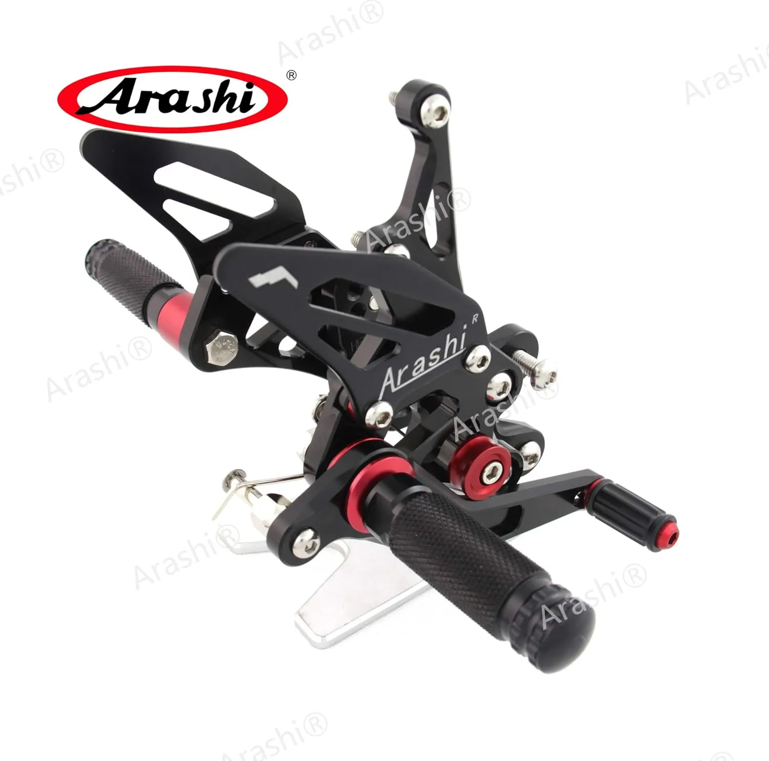 Arashi Rearsets Footrests FootPegs for SUZUKI GSXR 600 750 2011-2023 Motorcycle Accessories Adjustable Foot Peg Rest GSX-R 600 750 GSXR600 GSXR750 Black 2012 2013 2014 2015 2016 2017 2018 2019 2020