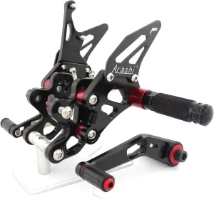 Arashi Rearsets Footrests FootPegs for SUZUKI GSXR 600 750 2011-2023 Motorcycle Accessories Adjustable Foot Peg Rest GSX-R 600 750 GSXR600 GSXR750 Black 2012 2013 2014 2015 2016 2017 2018 2019 2020