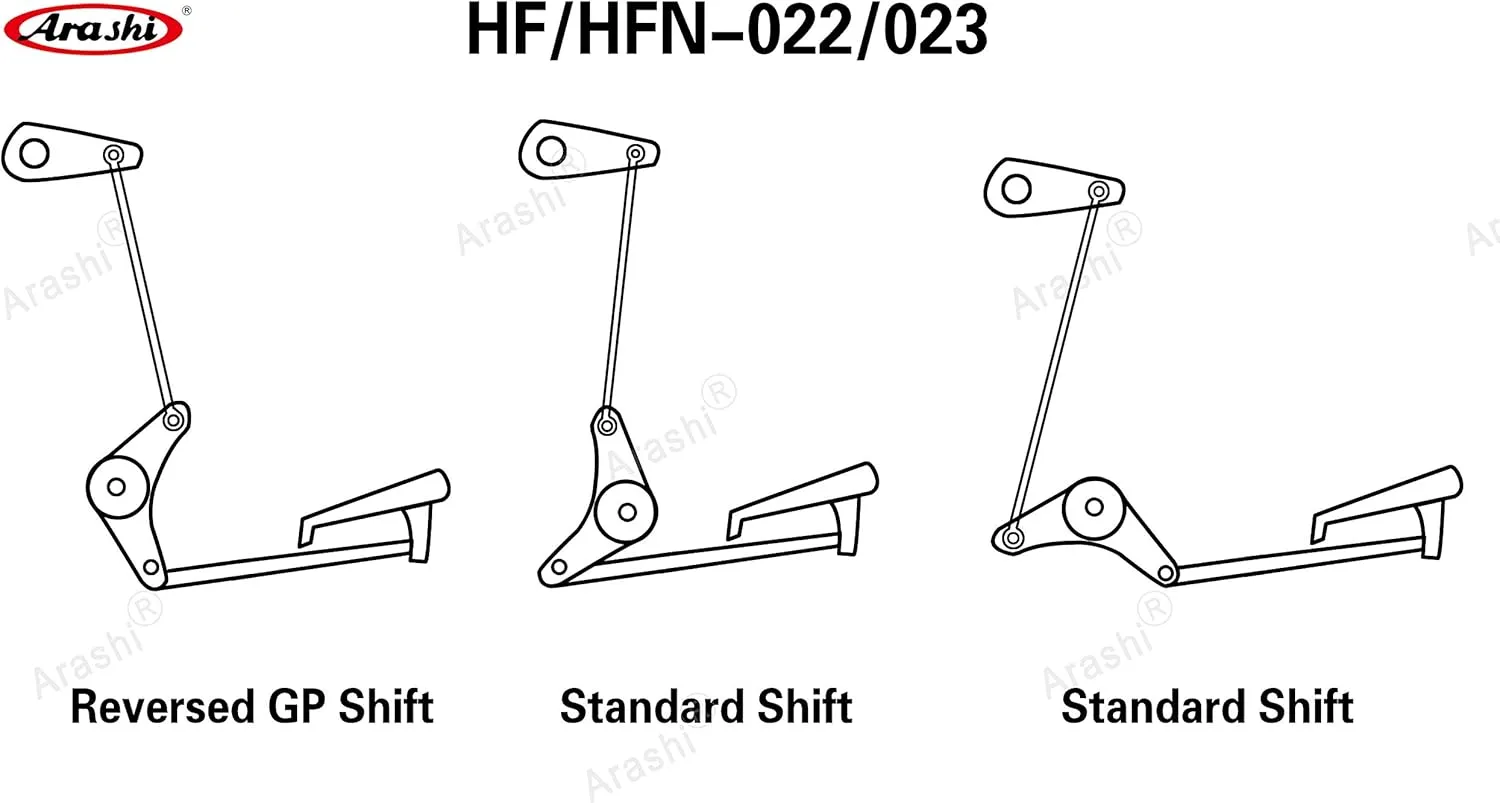 Arashi (Version 2.0) Rearsets for Honda CBR600RR 2007 2008 Motorcycle Accessories Adjustable Footrests Foot Peg Rear Sets CBR 600 CBR600 RR 600RR Black 07 08