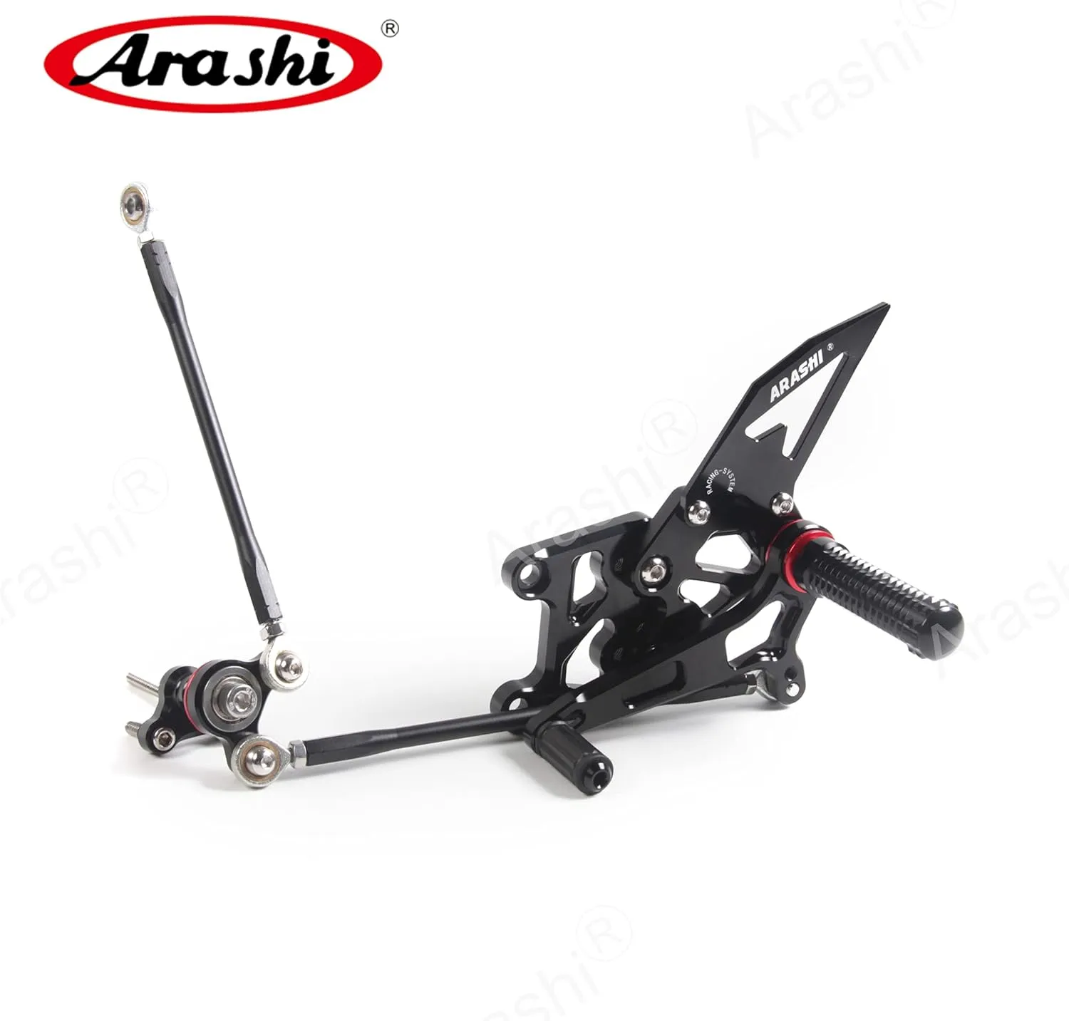 Arashi (Version 2.0) Rearsets for Honda CBR600RR 2007 2008 Motorcycle Accessories Adjustable Footrests Foot Peg Rear Sets CBR 600 CBR600 RR 600RR Black 07 08