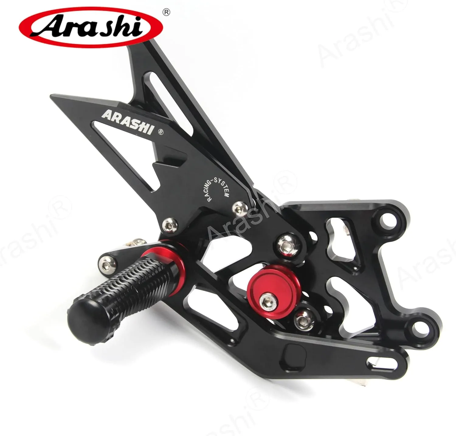 Arashi (Version 2.0) Rearsets for Honda CBR600RR 2007 2008 Motorcycle Accessories Adjustable Footrests Foot Peg Rear Sets CBR 600 CBR600 RR 600RR Black 07 08