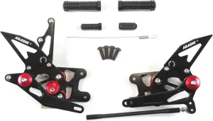 Arashi (Version 2.0) Rearsets for Suzuki GSXR 1000 2007 2008 Motorcycle Accessories Adjustable Footrests Foot Peg Rear Sets GSX-R 1000 GSX-R1000 GSXR1000 Black 07 08