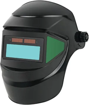 Auto Darkening Welding Helmet Solar Powered Wide Shade 49-13 True Color for TIG MIG MMA Plasma Black