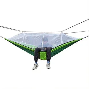 Automatic Quick-opening Mosquito Net Hammock - Outdoor Camping Swing Chair