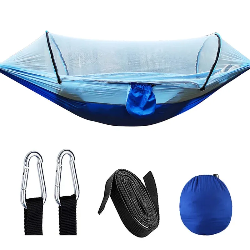 Automatic Quick-opening Mosquito Net Hammock - Outdoor Camping Swing Chair