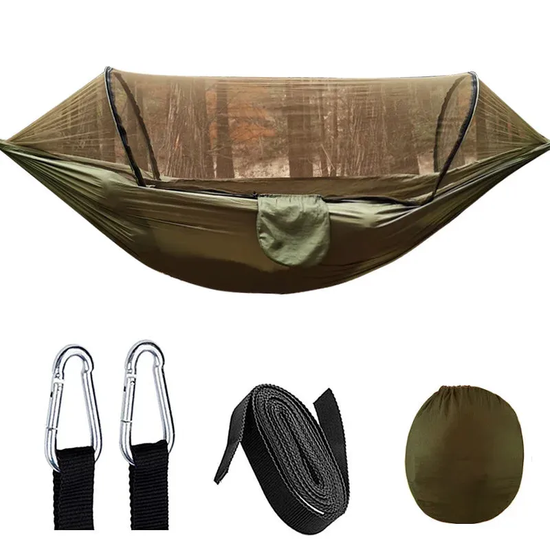 Automatic Quick-opening Mosquito Net Hammock - Outdoor Camping Swing Chair