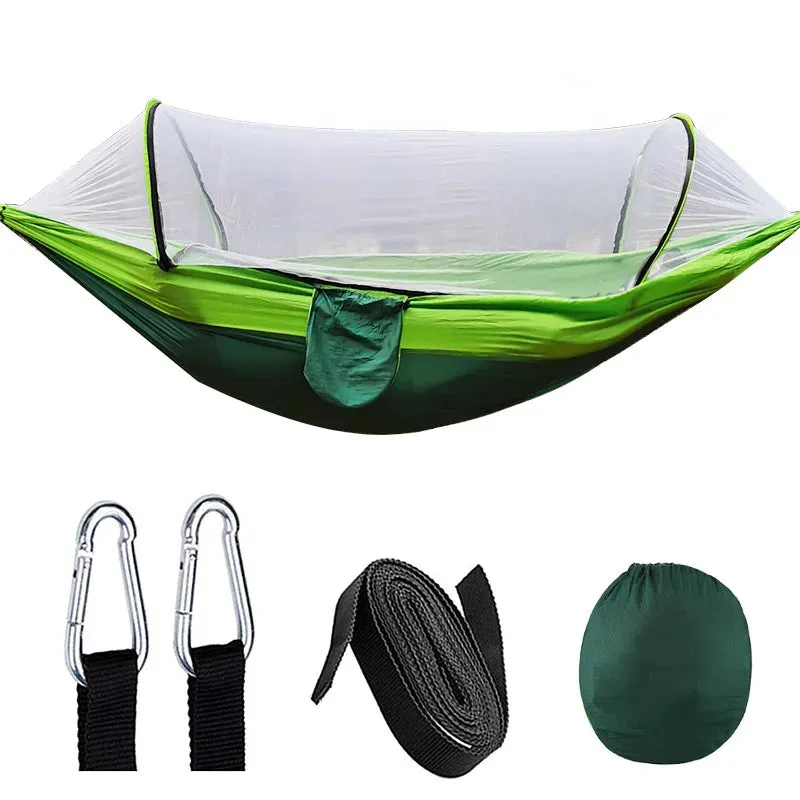 Automatic Quick-opening Mosquito Net Hammock - Outdoor Camping Swing Chair