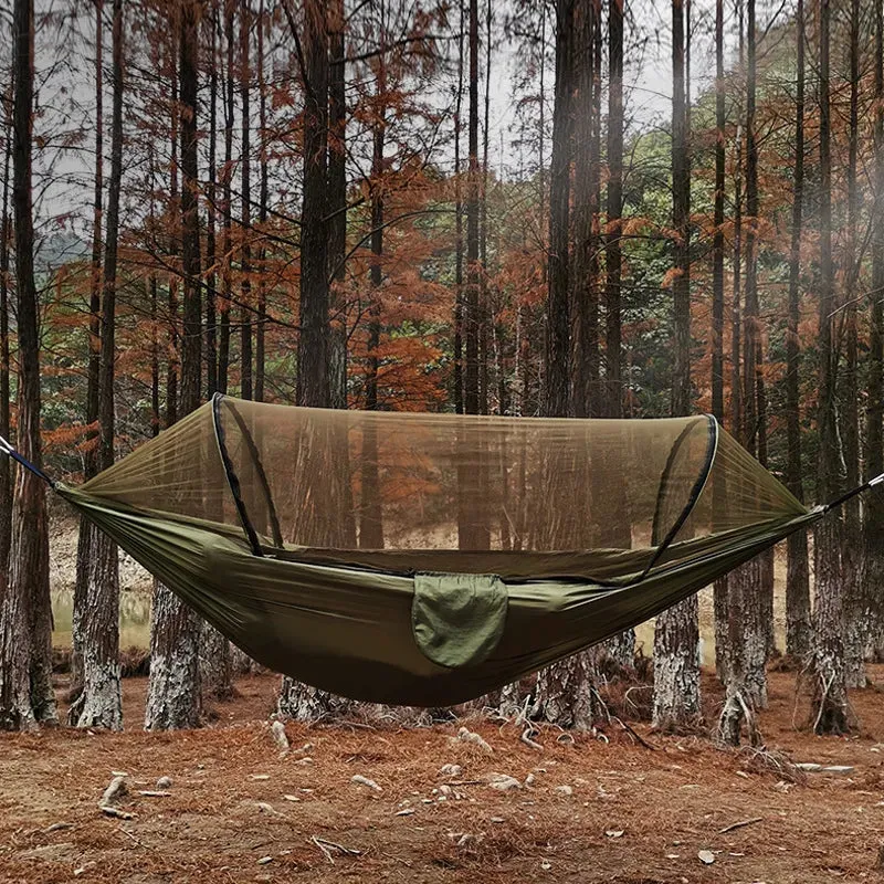 Automatic Quick-opening Mosquito Net Hammock - Outdoor Camping Swing Chair