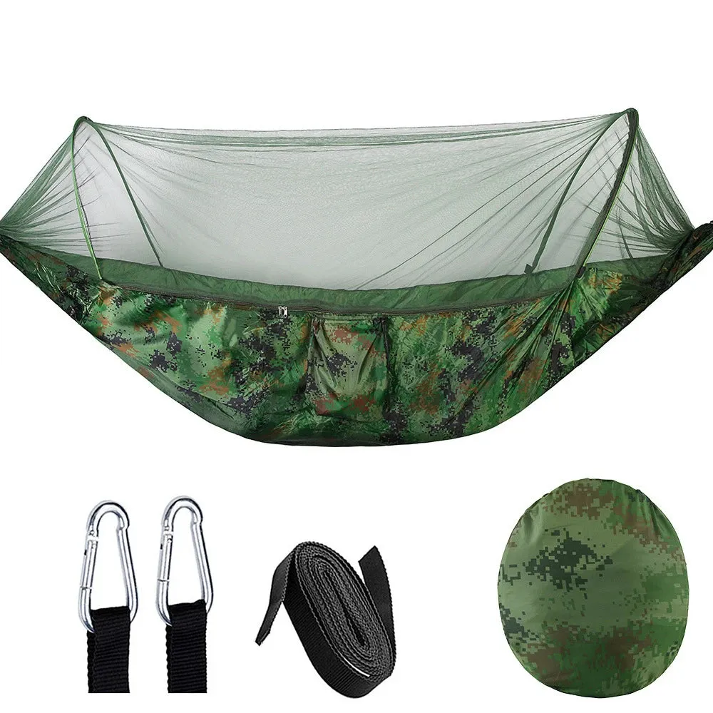 Automatic Quick-opening Mosquito Net Hammock - Outdoor Camping Swing Chair