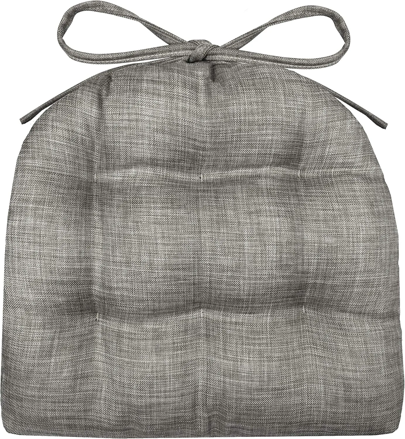 Barnett Home Decor Tolix Chair Pad, Hayden Grey, Metal Chair Cushions, 14x14 Chair Cushions Fit Most Tolix Chairs, Latex Foam Fill Small Seat Cushion with Ties, (Gray / 14" / Mid-Century)