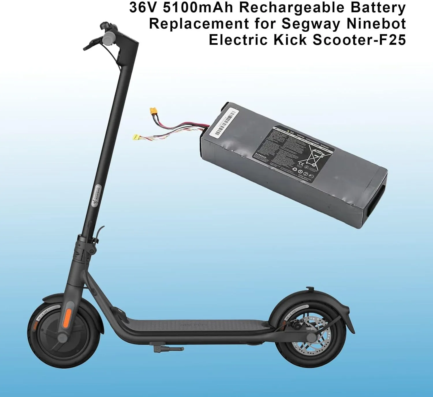 Battery for Segway Ninebot Electric Kick Scooter F25/F30/F40 (F25)
