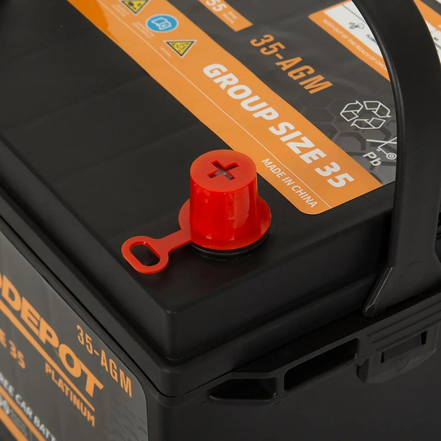 BCI Group 35 Car Battery, 12V 55Ah Automotive Battery Premium Maintenance Free AGM Batteries, 650CCA, 100RC, 36 Months Warranty