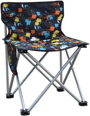 Beach Chair Increase Bold Simple Folding Fishing Stool Office Lunch Break Chair Portable Camping Home Chair (Color : Argento)
