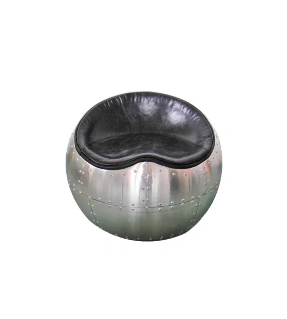 Belle X-1 Aluminium Aviator Spitfire Small Cocoon Stool