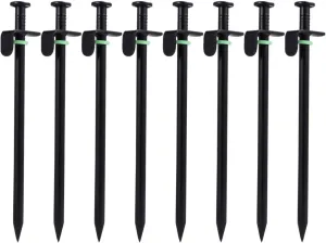 BESPORTBLE 16pcs Heavy Duty Tent Stakes Lengthened Non Pegs for Camping Ground Nails Hook and Visibility Features for