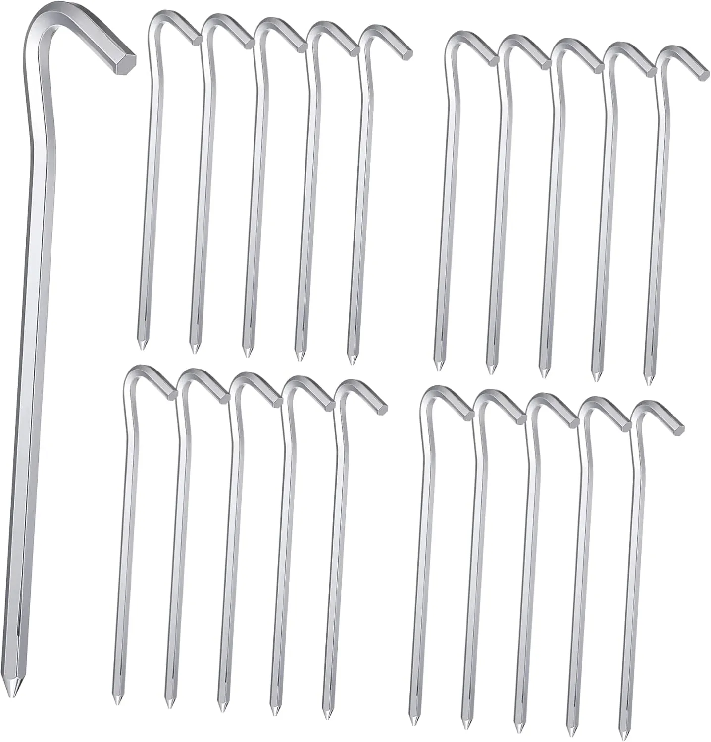 BESPORTBLE 20 Pack Tent Ground Pegs Heavy Duty Stakes for Canopy Tent Alternative