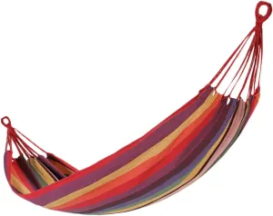 BESPORTBLE 280x100cm Canvas Single Hammock Outdoor Leisure Portable Multi-Functional Net Hammock Stripes for Camping Travel