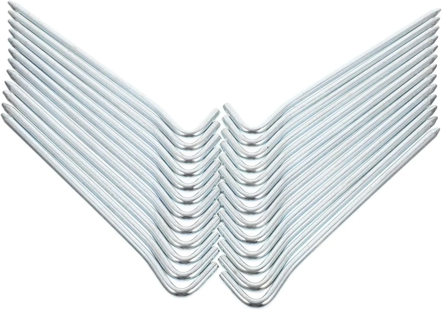 BESTonZON 10pcs Heavy Duty Metal Tent Stakes Galvanized Pegs for Camping Hiking Outdoor Use Durable Fixing Supplies for Tents Tarps Groundsheets