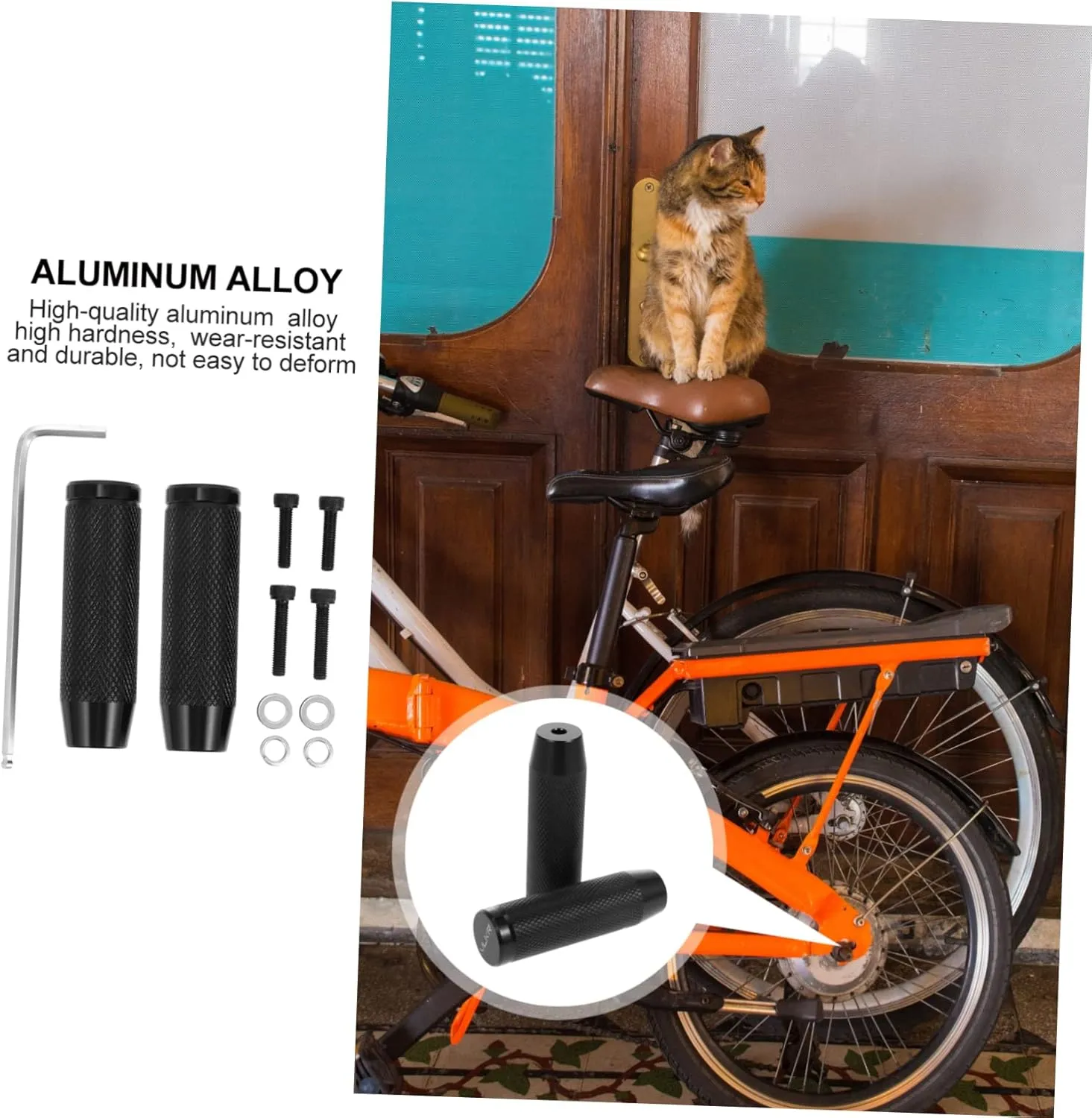 Bicycle Rear Pedal Scooter Bike Pegs Bike Pedals Carbon Fiber Pedals Cycling Ebike Electric Bike Stunt