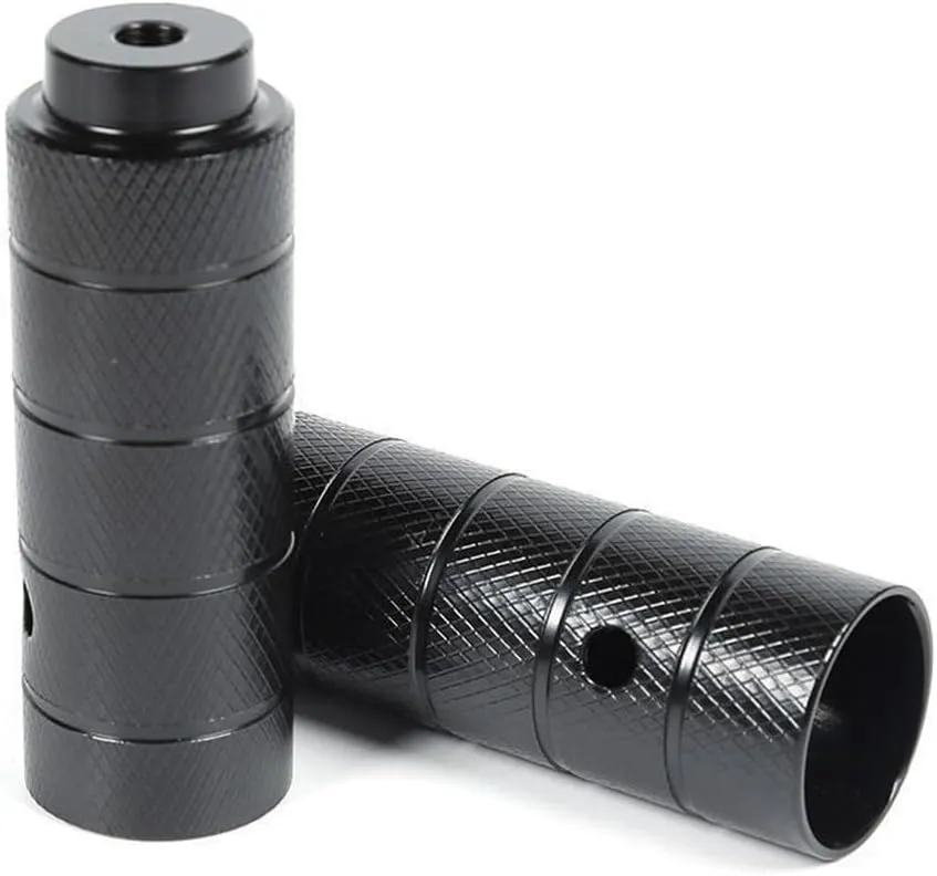 Bicycle Spare Parts Bike Peg 110x38MM Aluminum Alloy Anti-skid Black Strongly-built EASY TO Install