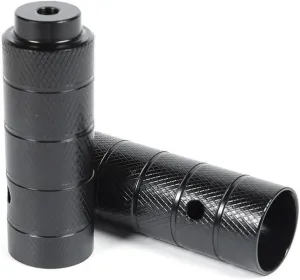 Bicycle Spare Parts Bike Peg 110x38MM Aluminum Alloy Anti-skid Black Strongly-built EASY TO Install