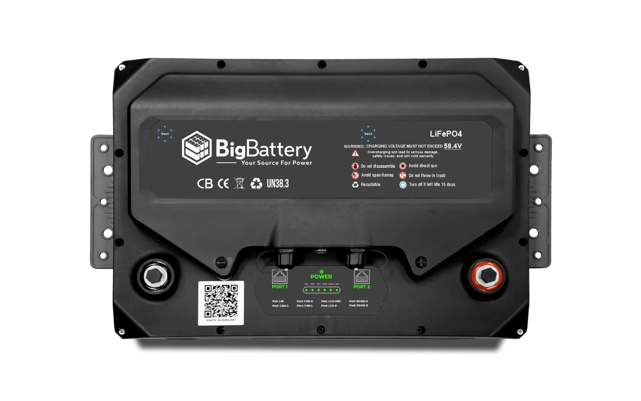 BigBattery 48V HUSKY 2 LiFePO4 Battery | 5.12kWh | Powerful Upgrade for RVs, Camper Vans & Commercial Vehicles