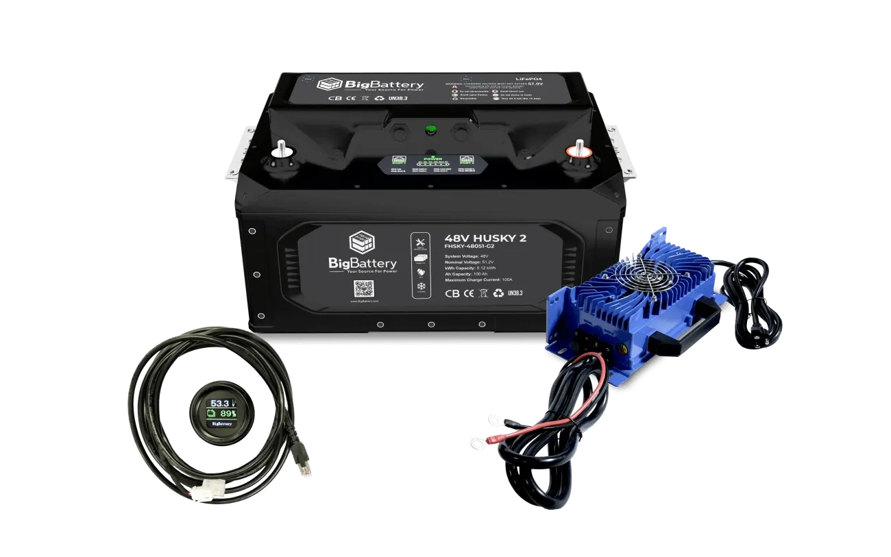 BigBattery 48V HUSKY 2 LiFePO4 Battery | 5.12kWh | Powerful Upgrade for RVs, Camper Vans & Commercial Vehicles