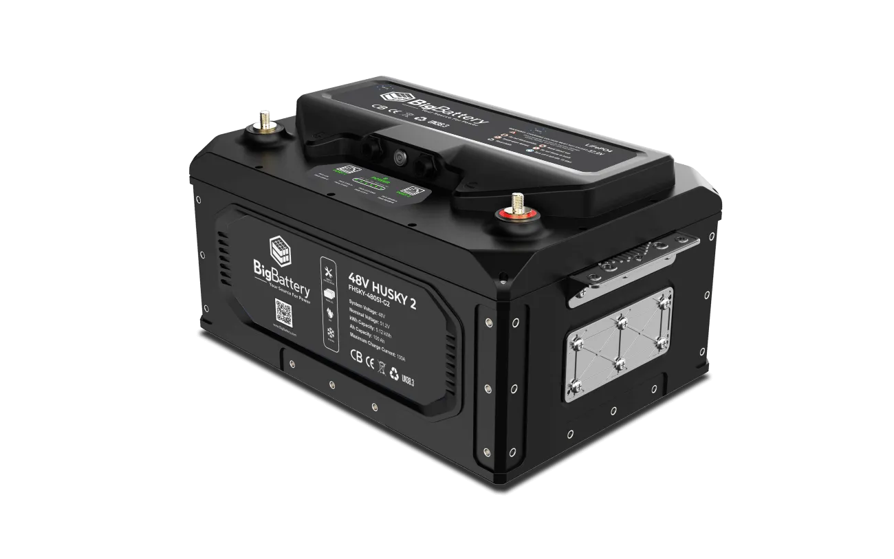 BigBattery 48V HUSKY 2 LiFePO4 Battery | 5.12kWh | Powerful Upgrade for RVs, Camper Vans & Commercial Vehicles